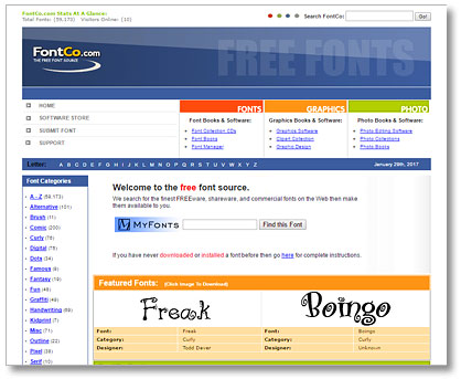 fontco.com Homepage
