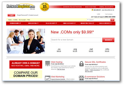 NetworkRegister.com Homepage