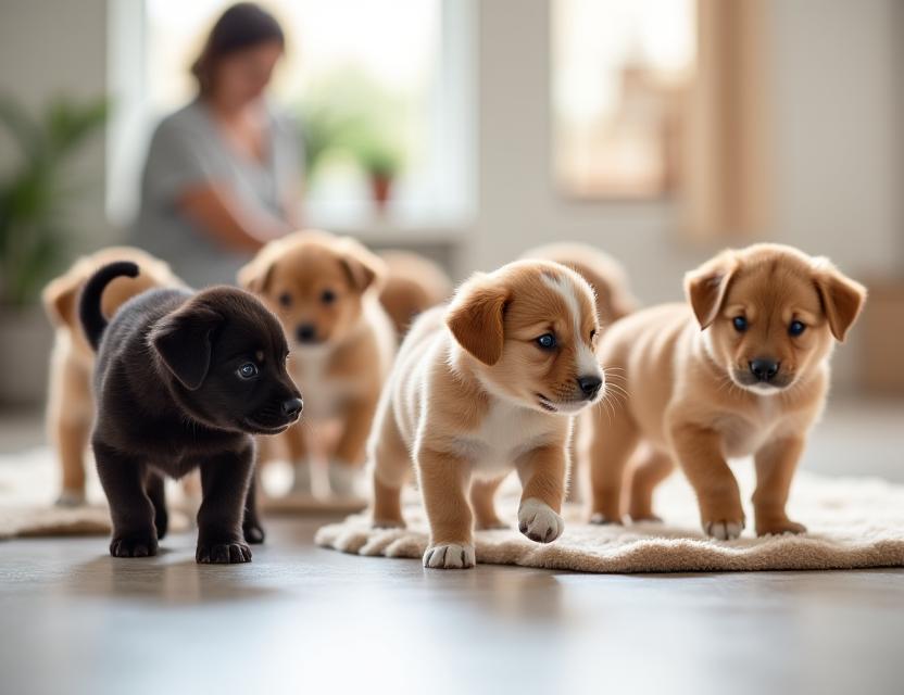 Grupo de socialización de cachorros en Valencia